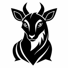 Animal logo icon black shape white background