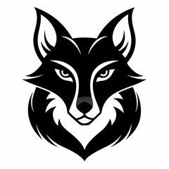 Animal logo icon black shape white background