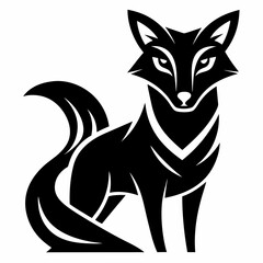 Animal logo icon black shape white background