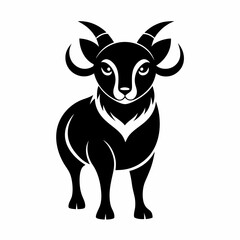 Animal logo icon black shape white background