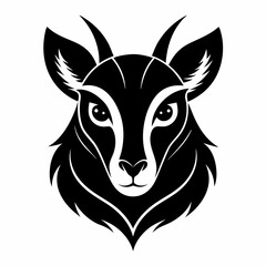 Animal logo icon black shape white background
