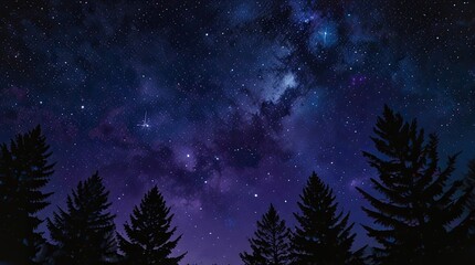 Naklejka premium night sky with stars