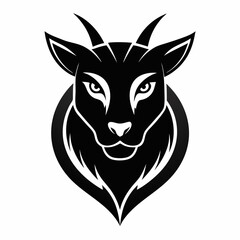 Animal logo icon black shape white background