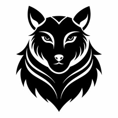 Animal logo icon black shape white background