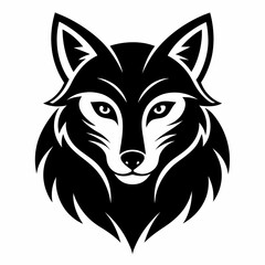 Animal logo icon black shape white background