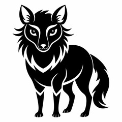 Animal logo icon black shape white background
