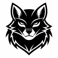 Animal logo icon black shape white background