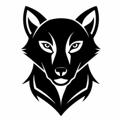 Animal logo icon black shape white background