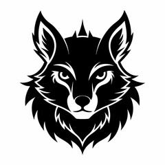 Animal logo icon black shape white background