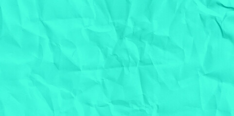 Texture of crumpled parchment or paper. Abstract background for design. turquoise paper, Valentine's Day background, craft paper, craft material, festive packaging, blank turquoise background vector.