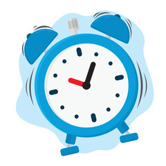 alarm clock vector illustration, flat style vector illustration
