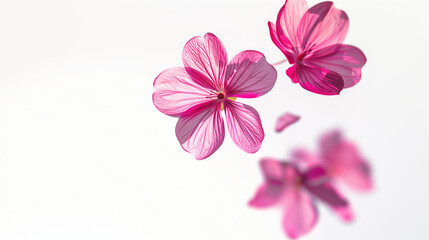 Natural Geranium Extract for Skin Calming and Soothing - on White Background