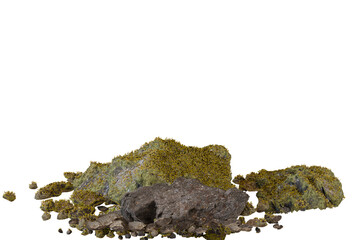 Rock isolated transparency background