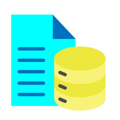 Fototapeta premium Data Network Vector Flat Icon Design