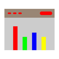 Web Traffic Vector Flat Icon Design