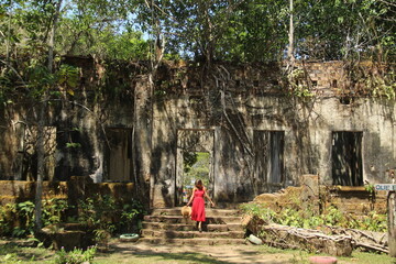 ruínas de paricatuba, às margens do rio negro, em Iranduba, Amazonas 