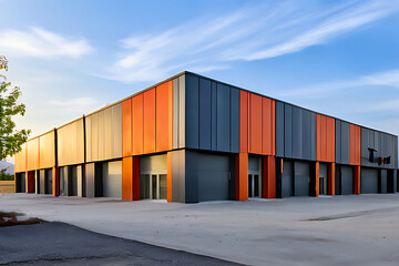 Obraz premium business logo fornonresidential buildings storage units and ware houses.