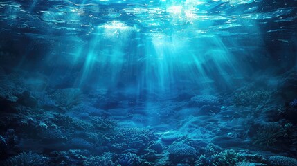 Fototapeta premium Write a song lyrics about exploring the depths of an alien ocean