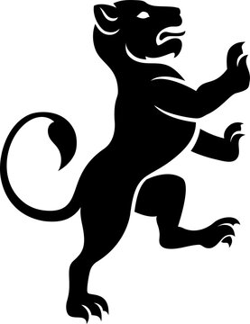 recommend clip art: Lion Crest Lioness Leopard Panther Cougar Rampant