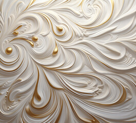White andd gold texture background, GenerativeAI, luxury wallpaper
