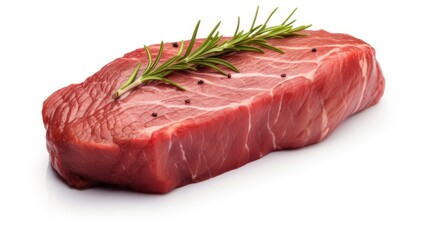 Fototapeta premium Fillet steak beef meat on white background 