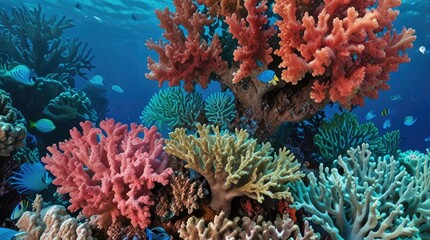 Obraz premium coral reef with fish