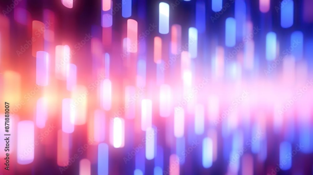 Fototapete seamless loop of trailing blur bokeh lights.