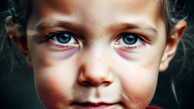 Face morphing from baby boy to old man, close-up