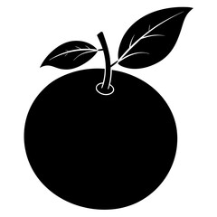 Stunning Silhouette of an Orange