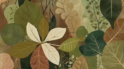 background with leaves