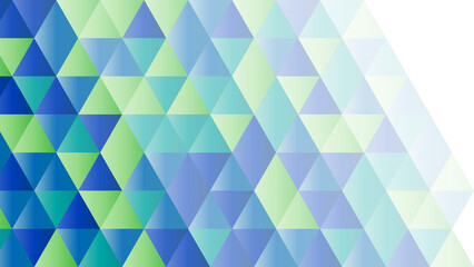 abstract geometric background with colorful triangles, Vibrant blue and green triangle pattern from backgrounds.