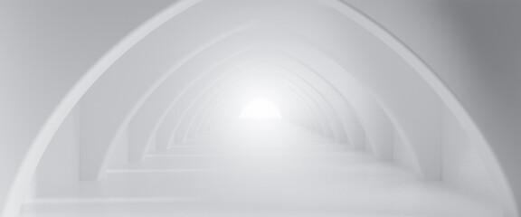 Abstract Futuristic empty floor and room Sci-Fi Corridor With light for showcase,room,interior,display products.Modern Future cement floor and wall background technology interior concept.3d render