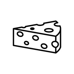 cheese linear logo mark in black and white