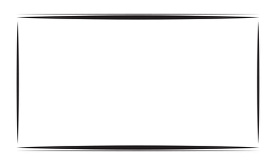 Simple border frame. Design vector rectangle graphic  with straight lines black on white background. Design print for illustration, greeting cards, wedding invitations, menu, royal certificates, et.ai