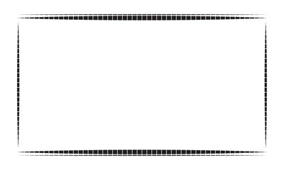 Simple border frame. Design vector rectangle graphic  with straight lines black on white background. Design print for illustration, greeting cards, wedding invitations, menu, royal certificates, etc.