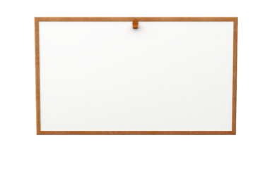 Cork bulletin board isolated on transparent background