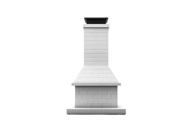 Old chimney stack isolated on transparent background