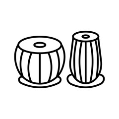 Tabla linear logo mark in black and white