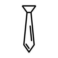 Tie linear logo mark in black and white