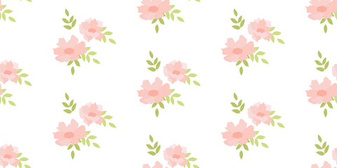 Seamless botanical floral pattern of peonies. Concept of printing on fabric and paper. Ideal for bed linen and textiles.