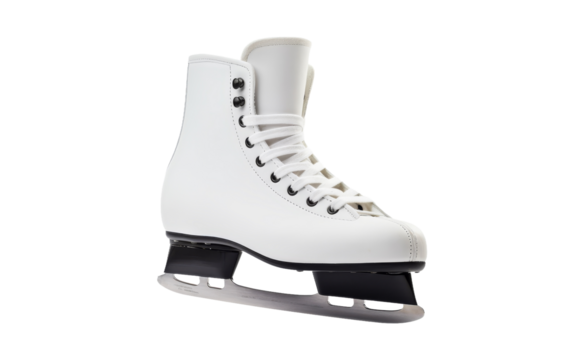 Professional Ice Skating Shoes Isolated on Transparent Background