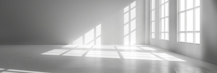 Fototapeta premium A minimalist white background with subtle gradient shading, offering a clean and versatile canvas. AI Generative.