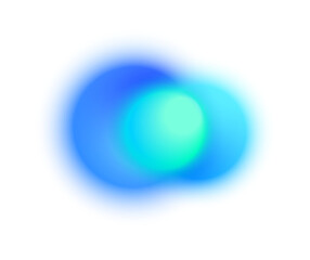 Blue Gradient Circular Abstract Art Design.