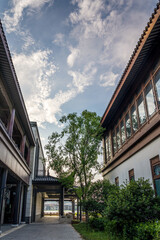 Traditional Architecture with Scenic Skyline
