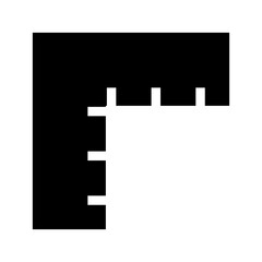 Fototapeta premium Ruler Icon Vector Symbol Design Illustration