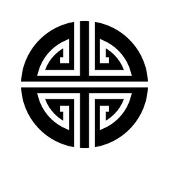 Door Ornament Icon Vector Symbol Design Illustration