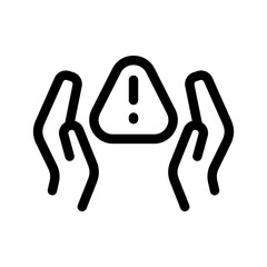 Warning Icon Vector Symbol Design Illustration