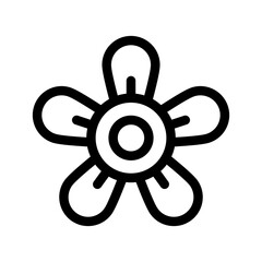 Obraz premium Flower Icon Vector Symbol Design Illustration