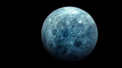 Fototapeta premium uranus on black background