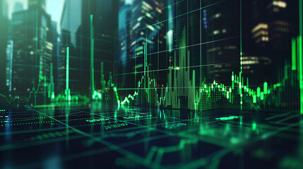 palantir stocks rising, green candles